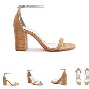 Block Cork Heel Sandal
